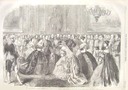1863 print Crown Princess of Prussia at Saint James Palace