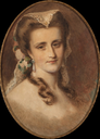 1864 Countess of Carnarvon, née Lady Evelyn Stanhope by Edward Tayler (auctioned by Bonhams)
