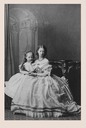 1865 (6 May) Princesses Marguerite and Blanche d'Orléans by Camille Silvy
