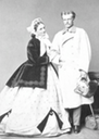 ca. 1865 Princess Sophie of Saxony and her husband Duke Karl Theodor in Bavaria