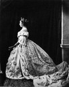 1865 Crown Princess Victoria in court dress at the coronation of King Wilhelm I of Prussia