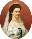1867 Empress Sisi in oval by Georg Raab (Kunsthistorisches Museum, Wien)