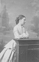1867 Princess Helena resting on a wooden rail