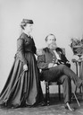 1870 Isabel, Princess Imperial (1846-1921) and Dom Pedro II, Emperor of Brazil by Joaquim Insley Pacheco