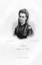 1870 Maria Vittoria dal Pozzo Herzogin von Aosta Original Stahlstich Portrait EB despot