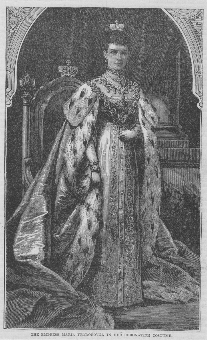 1883 Maria Feodorovna in coronation robes APFxkatmaxoz 20Nov10 detint