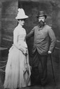 1889 (July) Louis IV, Grand Duke of Hesse, with Princess Alix by ? (Royal Collection) From pinterest.com:l2footemartin:7-children-of-alice-louis-iv:?lp=true