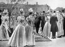 1897 Garden Party in the garden Viceregal Lodge in Dublin, published on the occasion of the visit the Duke and Duchess of York in Ireland. Figure published in the Illustrated London News in August 1897 detint fixed