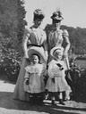 1898 Alexandra, Princess of Wales with daughter-in-law Mary of Teck, Princess Margarete of Denmark and Prince Edward of York at Bernstorff Slot From royalwatcher.tumblr.com/post/93305101930/teatimeatwinterpalace-alexandra-princess-of despot X 1.5