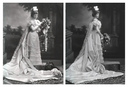 1898 Jemima Blackwood (later Lady Laveson) by Lafayette Photographic Studio front and back quarter images
