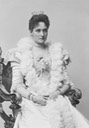 1898 Tsaritsa Alexandra in dress with spyglass sleeves sitting by ? UPGRADE From Tatiana Z half