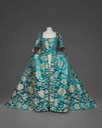 18th century French court dress From fripperiesandfobs.tumblr.com/post/119458453782/robe-à-la-française-mid-18th-century-from