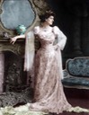 1900 Countess Markievicz in ball gown by ? colorized From stairnaheireann.net/2017/02/04/1868-birth-of-irish-patriot-constance-markievicz/.jpg