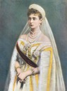 1901 Tsaritsa Alexandra in court dress