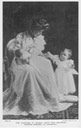 1907 (posted) Princess Margaret of Connaught, Duchess of Scania and two children detint trimmedeBay