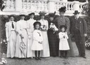 1908 Queen Lovisa with children visiting Dagmar and Alexandra at Hvidøre Denmark
