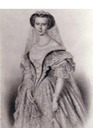 Print of Sisi's Hungarian coronation dress