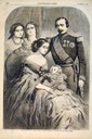 1856 Empress Eugénie, Napoleon III, and the Prince Imperial