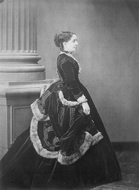 Adeline Helbert, dame noble of Queen Marie-Louise in late 1860s crinoline From porges.net:FamilyTreesBiographies:PorgesWeisweiller.html X 1.5 detint
