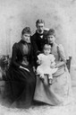 ca. 1890 (estimate based in child) Alix of Hesse with Irene and Henry of Prussia and their son