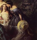 Anne Eve Mortier de Trévise (1829-1900), marquise de Latour-Maubourg from Winterhalter's 1855 group portrait