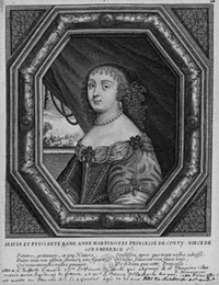 Anne Marie Martinozzi engraving by Balthasar Moncornet detint