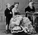 ca. 1872 (estimate based on age of children) Antonia Hohenzollern Portugal and sons