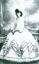 Archduchess Elisabeth Franziska wearing crinoline
