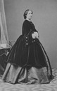 Archduchess Elisabeth Franziska wearing a crinoline under a paletot