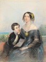 Aurora Karlovna Demidova and her son Paul (born 1839) by Laure Houssaye de Léoménil, née Girard (auctioned by Sotheby's)