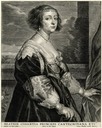 Béatrice de Cusance, Princess of Cantecroix by Pieter de Jode II after Sir Anthonis van Dyck (British Museum - London UK)