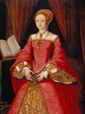 ca. 1546 Elizabeth I when a Princess attributed to William Scrots (Royal Collection) Google Art Project via Wm