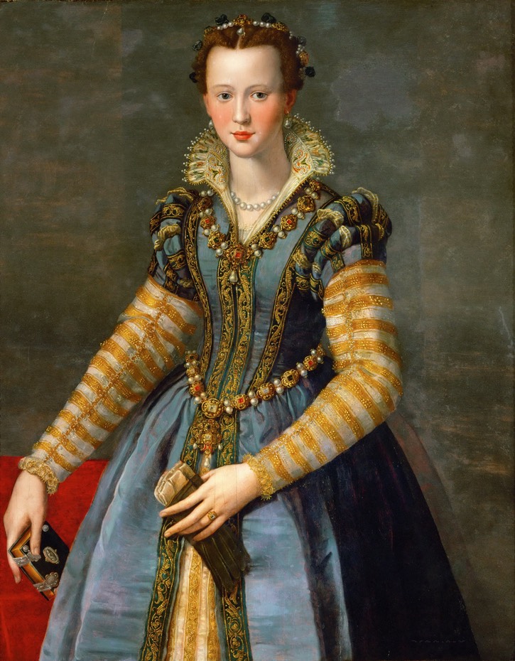 ca. 1571 Eleonora di Don Garzia di Toledo di Pietro de' Medici by Alessandro Allori (Kunsthistorisches Museum - Wien, Austria) Wm UPGRADE