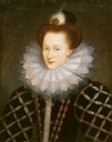 ca. 1593 Countess Emilia of Nassau by Daniël van den Queborn (Collection Historical Society of Orange-Nassau - Den Haag, Holland) Wm