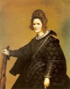 ca. 1635 Retrato de la condesa de Olivares by Diego Velázquez (location unknown to gogm)