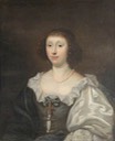ca. 1635 Anne Pakington (d.1642), Lady Anderley in the style of Cornelius Johnson (Coughton Court - Alcester, Warwickshire, UK) From artuk.org fix edges, cracked paint in l. left side, crack along center bottom