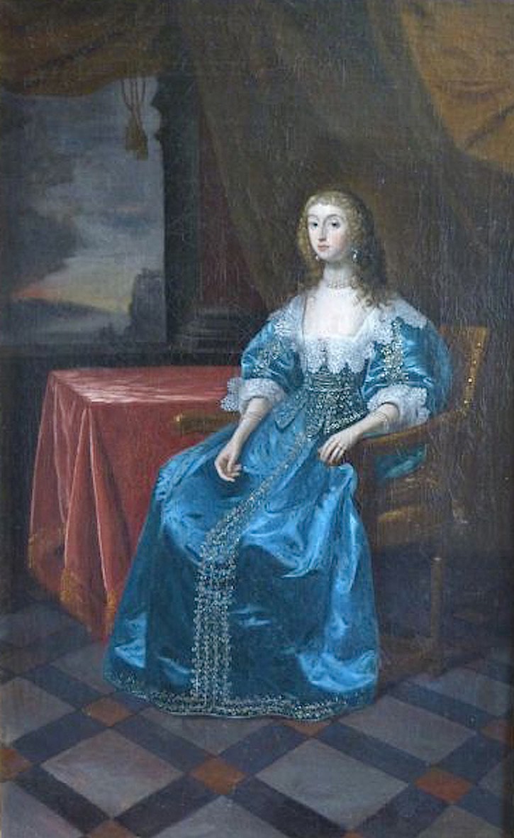 ca. 1640 Noblewoman, said to be Queen Henrietta Maria, by follower of Daniel Mytens (sold by Roy Precious) X 2