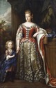 ca. 1692 Elizabeth Percy, Duchess of Somerset with her son Algernon, by John Closterman (Petworth House and Park - Petworth, West Sussex UK)
