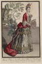 ca. 1695 Marie Thérèse de Bourbon, princesse de Conti, en pied by Henri Bonnart (Bibliothèque nationale de France - Paris France)
