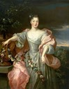 ca. 1720 Bride with Flowers (Charlotte Aglaé d'Orléans, called Mademoiselle de Valois?) by Pierre Gobert (Museu de Arte de São Paulo - São Paulo Brazil)