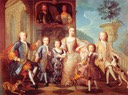 ca. 1730 Louise, Jacques, and children by Pierre Gobert (Grimaldi Collection - Monaco)