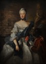 ca. 1750 Caroline von Hessen-Darmstadt (die große Landgräfin) mit ihrem Mohren by Antoine Pesne (Schloßmuseum Darmstadt - Darmstadt Germany)