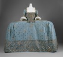 ca. 1750 British court dress (Metropolitan Museum) front view
