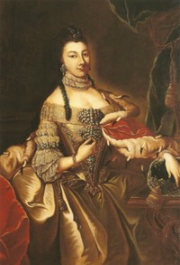 ca. 1760 Sophie Caroline Marie von Braunschweig-Wolfenbüttel by Matthias Heinrich Schnürer (location unknown to gogm) Wm