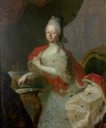 ca. 1765 Dowager Electress Maria Antonia Walpurgis of Saxony, Princess of Bavaria by birth by ? (location unknown to gogm) Wm X 1.5 inc. exposure inc. contrast