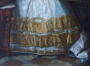 ca. 1772 Marie-Béatrice d'Este by workshop of Anton von Maron (Versailles) skirt trim and train
