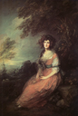 ca. 1785 Mrs Richard Brinsley Sheridan, née Elizabeth Ann Linley by Thomas Gainsborough (National Gallery - London UK)