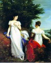 ca. 1810 Pauline Borghèse and the Baroness de Mathiesse by René-Théodore Berthon (Cummer Museum of Art, Jacksonville Florida)
