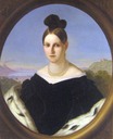 ca. 1847 Maria Antonia of the Two Sicilies by Giuseppe Bezzuoli (Galleria d'Arte Moderna - Firenze Italy)