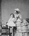 ca. 1858 Empress Eugénie and son by André-Adolphe-Eugène Disdéri